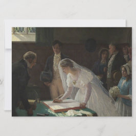 The Wedding Register (door Edmund Blair Leighton) Kaart