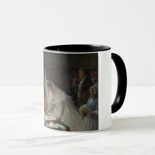 The Wedding Register (door Edmund Blair Leighton) Mok (Voorkant rechts)