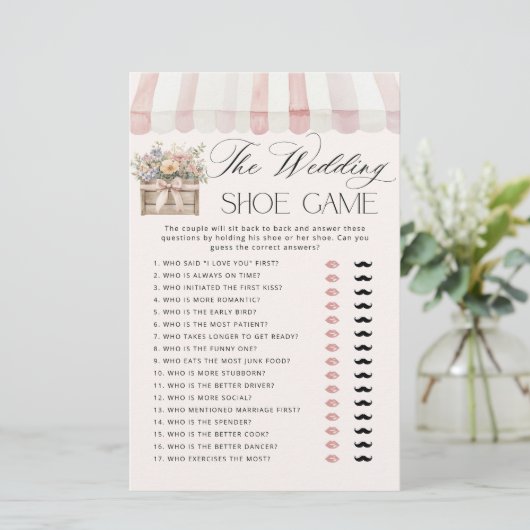 The wedding shoe game Off the Market Bridal game (Staand voorkant)