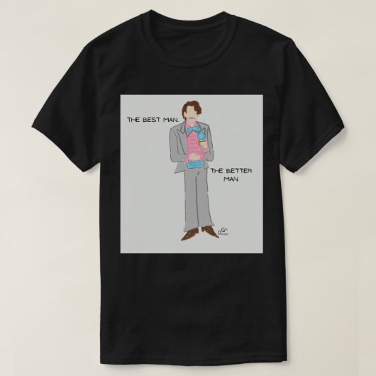 The Wedding Singer Best Man Sticker T-shirt (Design voorkant)