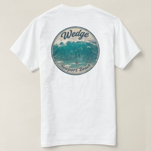 The Wedge, Newport Beach, CA T-shirt (Design achterkant)