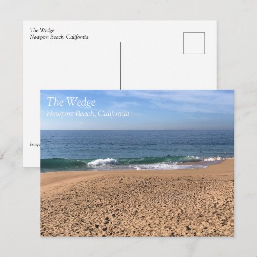 The Wedge, Newport Beach, Californië Briefkaart (Voorkant / Achterkant)
