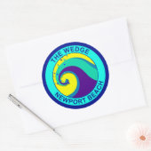 The Wedge, Newport Beach Ronde Sticker (Envelop)