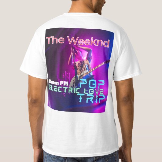 The Weeknd Logo Inspired Stylish T-Shirt for Fans (Achterkant)