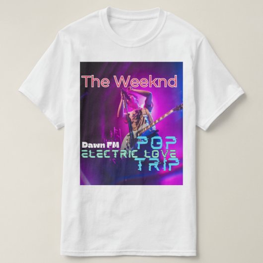 The Weeknd Logo Inspired Stylish T-Shirt for Fans (Design voorkant)