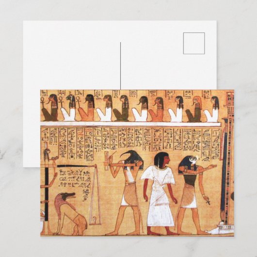 The Weighing Of The Heart Against Maat's Feather Briefkaart (Voorkant / Achterkant)