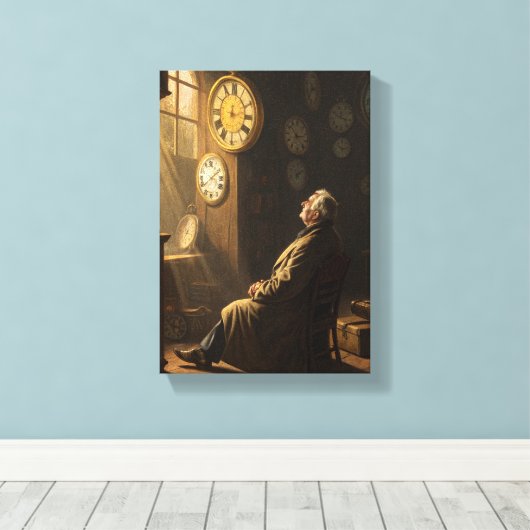 The Weight of Time Canvas Afdruk (Insitu (Houten vloer))