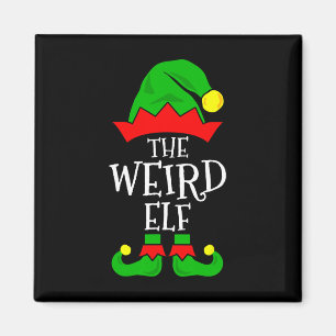 The Weird Elf Funny Matching Family Group Kerstmis Magneet