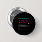 The Wer Of Yet Back To School Insrational Teacher Ronde Button 5,7 Cm (Voorkant /achterkant)