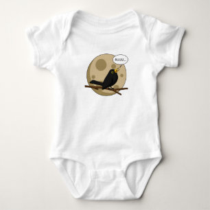 The Werebird - Blackbird Howling at the Moon Comic Romper