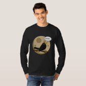The Werebird - Blackbird Howling at the Moon Comic T-shirt (Voorkant volledig)