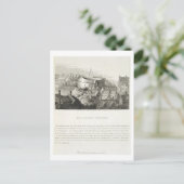 The Wereldbol Theater, c.1647, gepubliceerd door R Briefkaart (Staand voorkant)