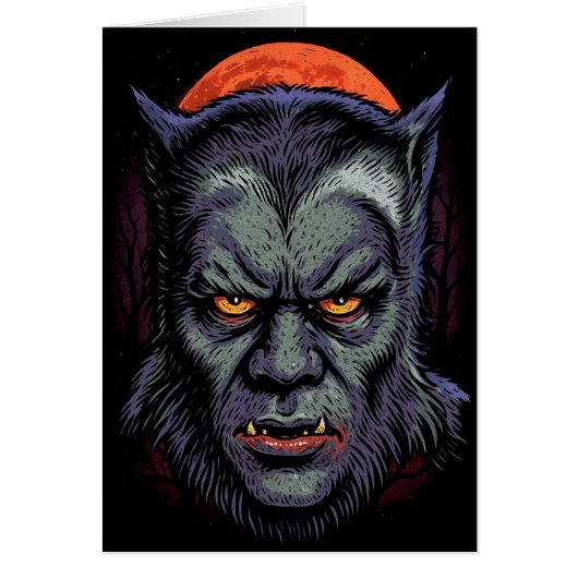 The Werewolf Curse Wenskaart - aangepast bericht (Voorkant)