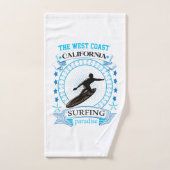 The West Coast California Surfing Bad Handdoek (Handdoek)