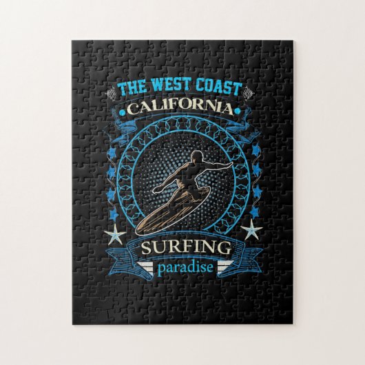 The West Coast California Surfing Legpuzzel (Verticaal)