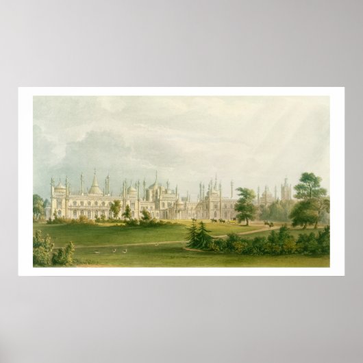 The West Front, uit 'Uitzichten van het Royal Pavi Poster (Voorkant)