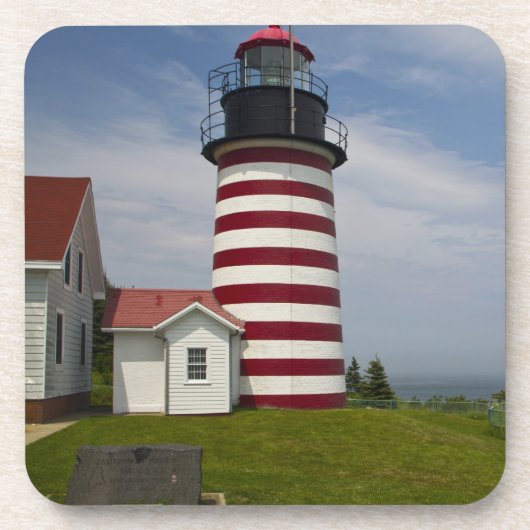 The West Quoddy Head Lighthouse State Park Bier Onderzetter (Voorkant)