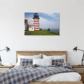 The West Quoddy Head Lighthouse State Park Canvas Afdruk (Insitu (Slaapkamer))