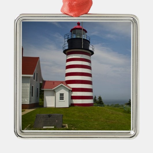 The West Quoddy Head Lighthouse State Park Metalen Ornament (Voorkant)