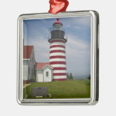 The West Quoddy Head Lighthouse State Park Metalen Ornament (Links)