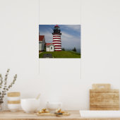 The West Quoddy Head Lighthouse State Park Poster (Keuken)