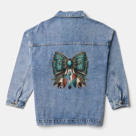 the western bow style denim jacket