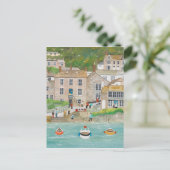 The Wharf at Mousehole Briefkaart (Staand voorkant)