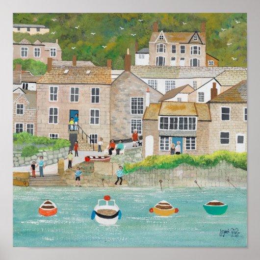 The Wharf at Mousehole Poster (Voorkant)
