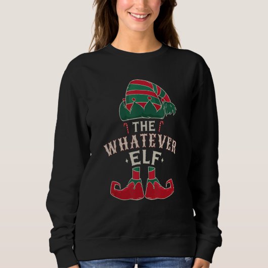 The Whatever Elf Cute Ugly Christmas Sweater Famil (Voorkant)