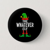 The Whatever Elf Matching Family Christmas  Ronde Button 5,7 Cm (Voorkant)