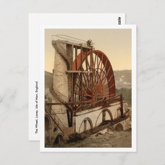 The Wheel, Laxey, Isle of Man, England Briefkaart (Voorkant / Achterkant)