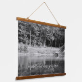 The Whimsical Old Swimming Hole and Fishing Dock Hangend Wandkleed (Gebogen)