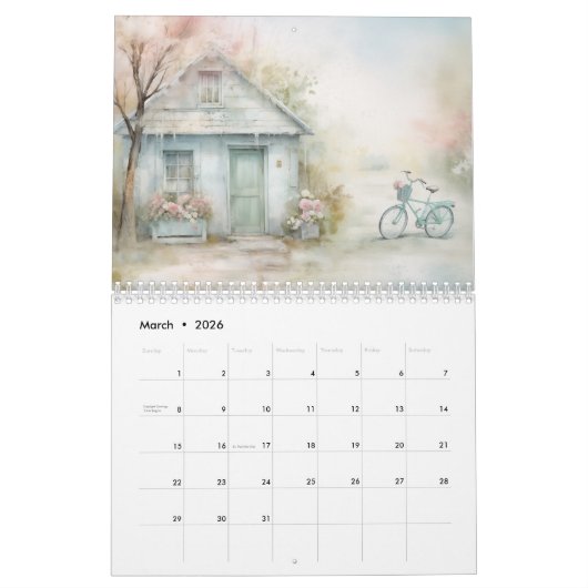 The Whimsical World of Petite Abodes Calendar Kalender (Mar 2026)