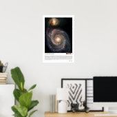 The Whirlpool Galaxy (51a, M51a, NGC 5194) Poster (Thuiskantoor)