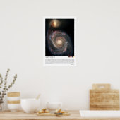 The Whirlpool Galaxy (51a, M51a, NGC 5194) Poster (Keuken)