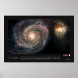 The Whirlpool Galaxy (51a, M51a, NGC 5194) Poster