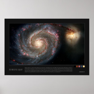 The Whirlpool Galaxy (51a, M51a, NGC 5194) Poster