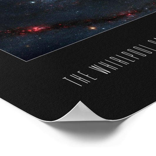 The Whirlpool Galaxy (51a, M51a, NGC 5194) Poster (Hoek)