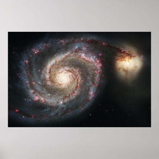The Whirlpool Galaxy Messier 51a NGC 5194 Poster (Voorkant)