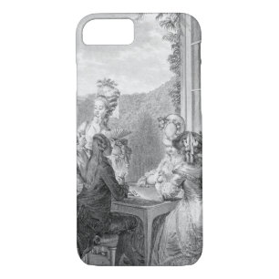 The Whist Party, 1783, gegraveerd door Jean Dambru Case-Mate iPhone Case