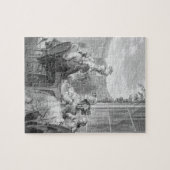 The Whist Party, 1783, gegraveerd door Jean Dambru Legpuzzel (Horizontaal)