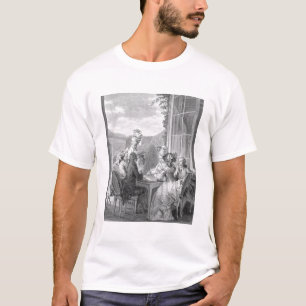 The Whist Party, 1783, gegraveerd door Jean Dambru T-shirt