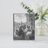 The whist party, gegraveerd door Jean Dambrun 1783 Briefkaart (Staand voorkant)