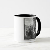 The whist party, gegraveerd door Jean Dambrun 1783 Mok (Voorkant rechts)