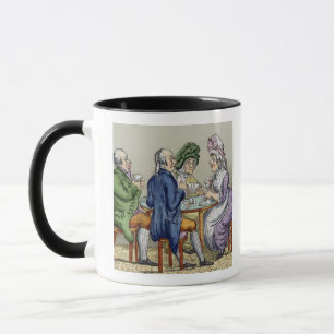 The Whist Party (kleurenlitho) Mok