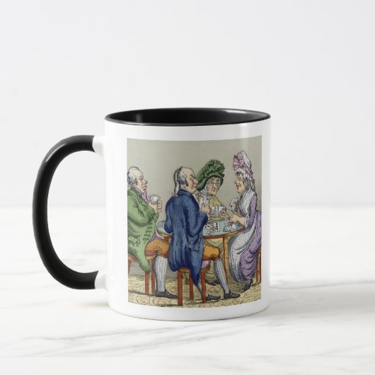 The Whist Party (kleurenlitho) Mok (Links)