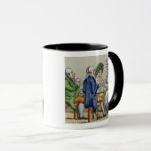 The Whist Party (kleurenlitho) Mok (Voorkant rechts)