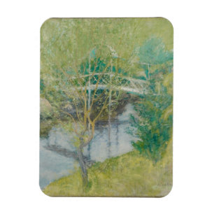 The White Bridge, c.1895 (olie op canvas) Magneet