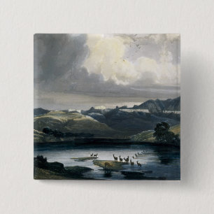 The White Castels on the Upper Missouri, bord 37 Vierkante Button 5,1 Cm