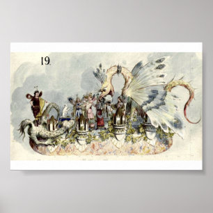 The White Cat Proteus Parade 1900 Poster